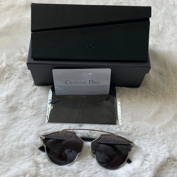 Christian Dior So Reals Studded Sunglasses Christian Dior Studded So Real Sunglasses Black 1634938  main image 4